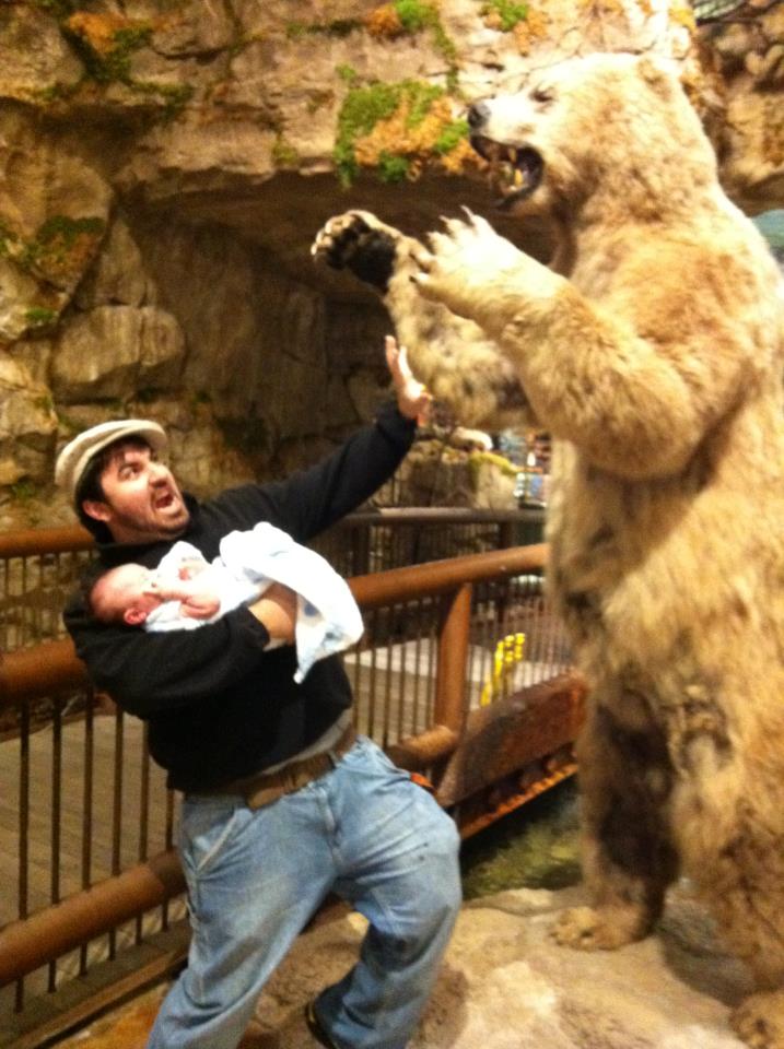 That time I saved my infant son from a bear…