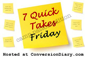 7 Quick Takes Friday Volume #2 – Hermits, Sloth, & Farmer’s Markets